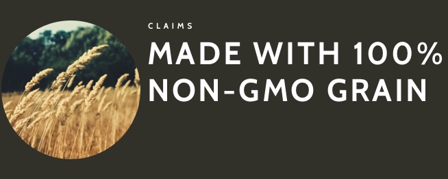 MADE WITH 100% NON-GMO GRAIN