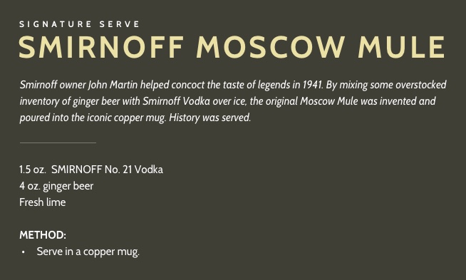 Smirnoff Moscow Mule